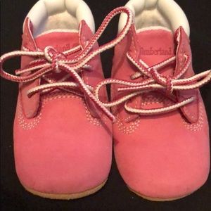 Pink Baby girl Timberland booties